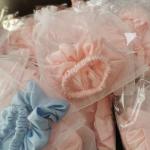 600TC Night Silk Scrunchies , 16 Momme Mulberry Silk Hair Bow
