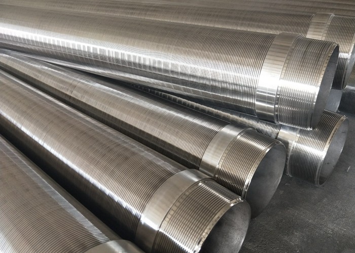 Non Clogging Stainless Steel Wedge Wire Screen 50mm Diameter 0.4mm Slot Size