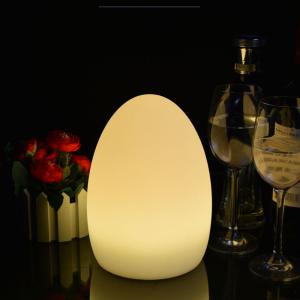 China Small Egg Shaped LED Lights , Glow Egg Night Light Waterproof For KTV Bar Table factory