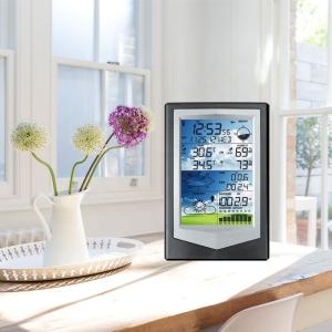 China Home Outdoor Wireless Weather Station With Color Display And Temperature Forecast 18.5*12.3*2.3cm factory