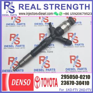 China Common rail fuel injector , 295050-0210 for TOYOTA 1KD-FTV 23670-39255, 23670-30410, 23670-39355 factory
