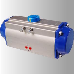 China Silver Aluminum Body Pneumatic Valve Actuator DA Double Action Type AT32-AT400 Sizes factory