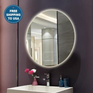 China Eco Friendly Lighted Mirror TV Contemporary Magnifying Bathroom Mirror With Light factory
