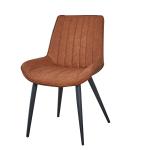 Luxury Fabric Dining Room Chairs Wood Imitated Eco - Friendly Solid Back