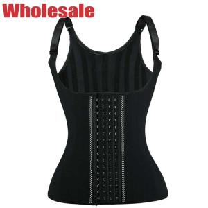 China Neoprene Bodybuilding Waist Trainer Adjustable Shoulder Strap Body Waist Cincher Vest factory