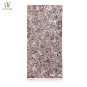 China Lightweight Marble Effect Wall Panel 1220x2440mm Acrylic Waterproof Panels factory