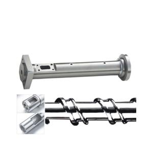 China AISI4140 Single Screw Barrel 120mm For Plastic PE PP PVC Extruder Machine factory
