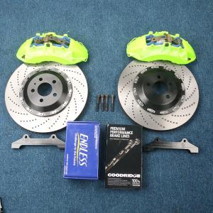 China Green Modified 4 Pot Car Brake Calipers Aluminum Alloy factory