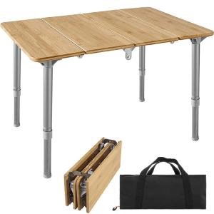 China Outdoor Travel Garden Lightweight Adjustable Height Folding Table for Camping and Picnic factory