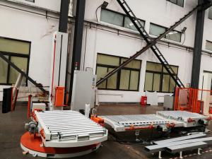 China OEM Pallet Shrink Wrap Machine , Stretch Film Wrapping Machine 18-25 Pallets / H factory