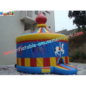 Carousel Inflatable Commercial Jumping Bouncy Castles , Bouncer Jumper Castles