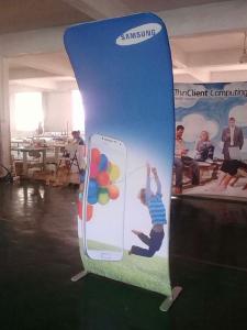 China 4*8FT Cobra Tension Fabric Banner Aluminum Stand + Graphic Printing factory