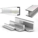 Q235 Q235B Q345 Stainless Steel Profile 0.8mm-5.8mm Customized Glass Railing