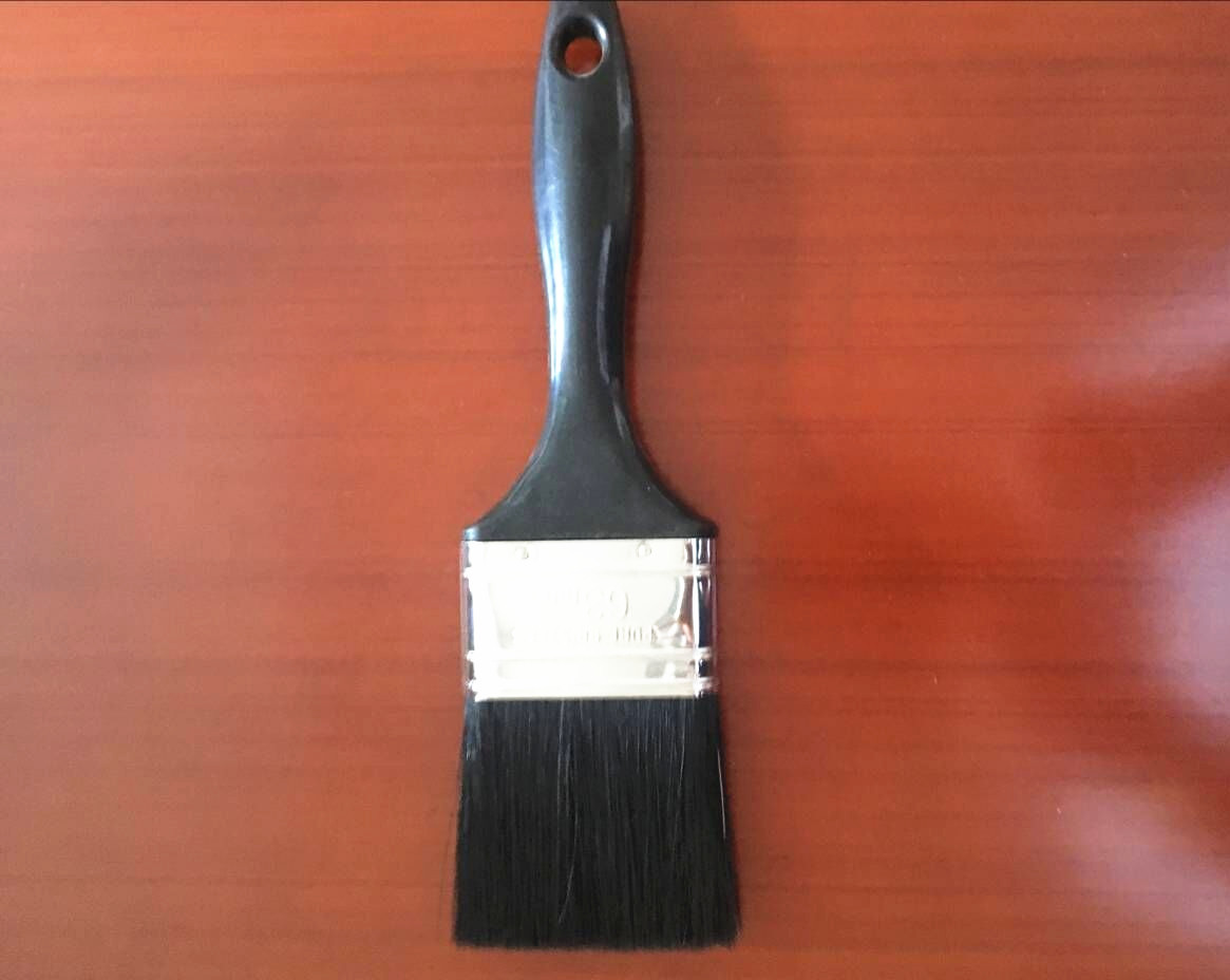 Natural Wood Handle Synthetic Filament Paint Brush For Painting