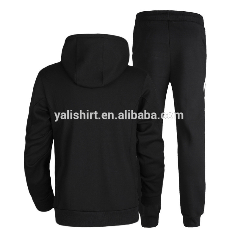 OEM high quality cotton tracksuit men with strip