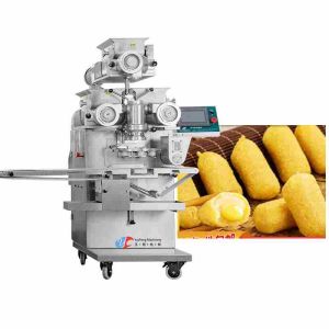 PLC 2KW Industrial Meatball Maker Automatic Encrusting Machine High Accurate