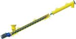 Industrial Tubular Screw Conveyor Safety Customized Screw Length Maintenance -
