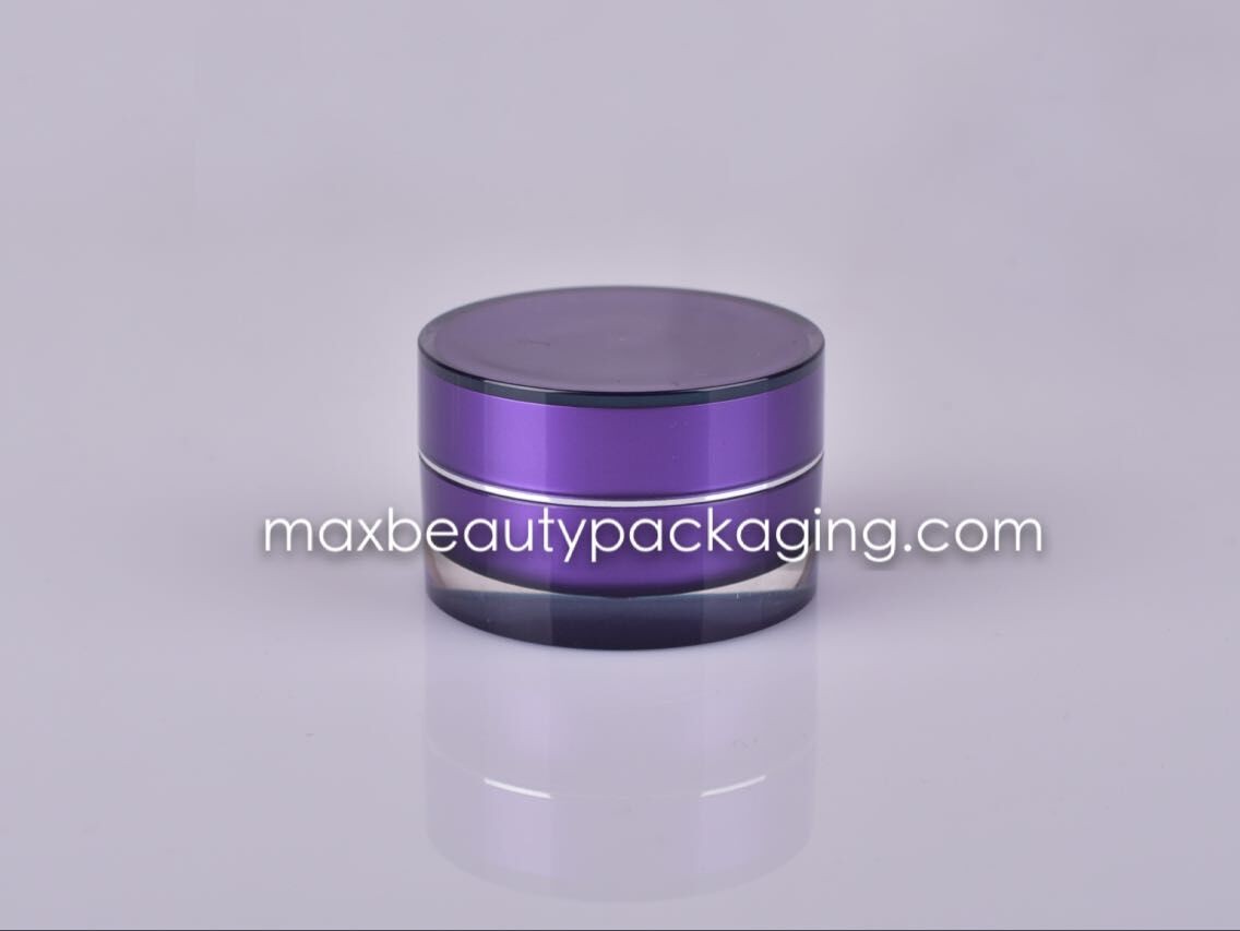 HOT SALE top quality PMMA cream jar 15g 30g 50g plastic cream jar acrylic plastic cream jar cosmetic packaging