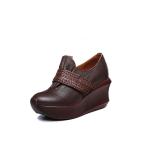 S106 Women's shoes autumn 2020 new hand-woven leather women's shoes convenient