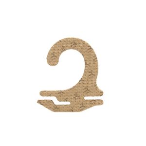 28x28mm Cardboard Hooks Paper Hanger Hooks 1.5mm Thickness For Sock Packaging