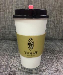China Hot Paper Cup Sleeve Coffee With Logo Flexo Offset Printing Various Colors factory