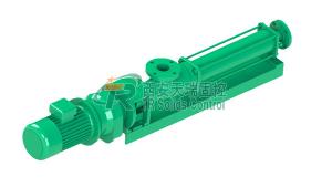 China Oilfield Horizontal Screw Pump , Adjustable Pressure Sludge Screw Pump factory