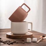 Europe Design Style Ceramic Afternoon Tea Cappuccino Cup And Saucer Set For