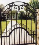 House Outdoor Wrought Iron Security Gates Hot Dip Galvanized Processing