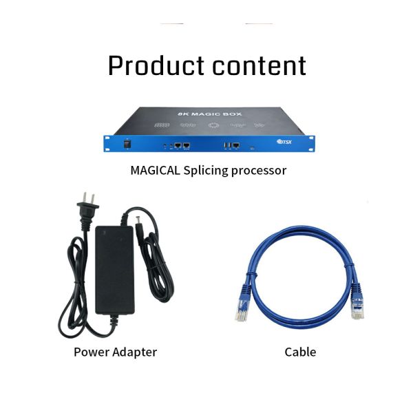 8K Magic Special-shaped Splicer Multi Display Controller with 15 Screens 8K60 Video Decoding and 64G Memory