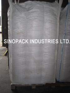 China 1000KGS tall 4-Panel baffle bag 100% virgin PP for granules packing factory