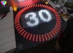 IP65 Digital Speed Limit Signs , Electronic Speed Warning Signs Pitch 31.25mm