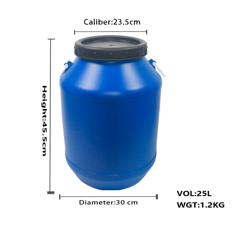 Thickened 25L Blue HDPE Drums Water Tower Portable Water Bucket Sealed Industrial
