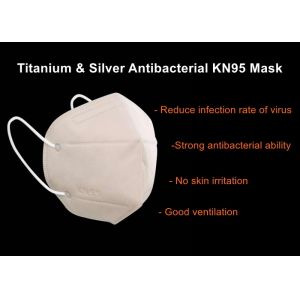 China KN95 FFP2 Titanium silver coated 99%PFE Antibacterial Face Masks on sale