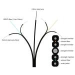 KEXINT GJYXBCH Fiber Optic Drop Cable Outdoor 5 Steel Wire 2 Core Butterfly