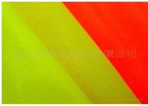 China Anti Acid Fluorescent Fabric Polyester Cotton Twill For Worker Jackets factory