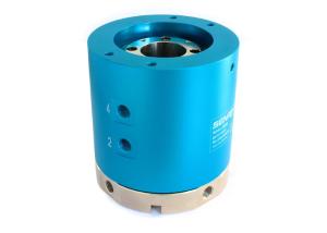 China 30mm Hollow Pneumatic Electric Brushless Slip Ring Rotating Connector factory