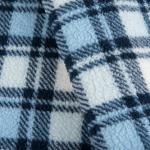 Printed 100% Polyester Textile Sherpa Fleece Fabric For Garment In TWILL Style