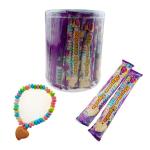 Grape Apple Flavor Compressed Dextrose Candy Bracelet Pattern Heart Shaped