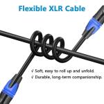 3m XLR Cable for Audio Microphone 50FT Male to Female Audio Connection