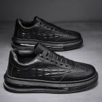 Customized OEM Mens Leather Casual Shoes Low Top Silhouette
