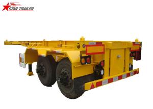 China 30T Capacity Container Skeletal Trailers , Carbon Steel Skeleton Semi Trailer factory