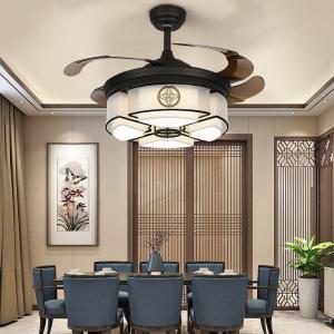 China Safe Indoor Fan Light Remote Control Ceiling Lighting Chandelier With Fan factory