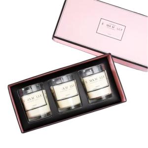 China Rigid Personalized Candle Box Paper Cardboard Gift Packaging With Lid factory