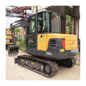 China Original Hydraulic Valve 6 Ton Used Mini Excavator Volvo EC60 in Good Condition from Korea factory