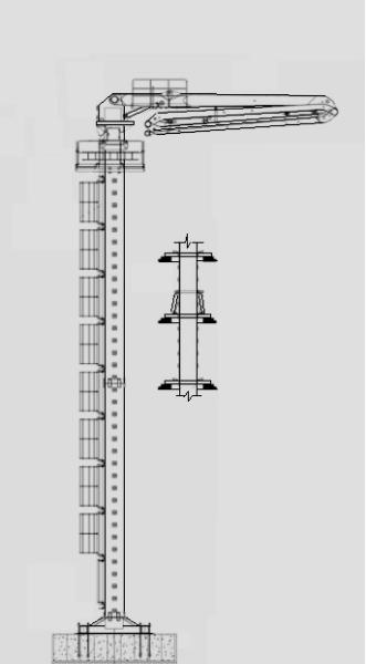 Industrial Hydraulic Concrete Placing Boom Floor Or Shaft Climbing ISO9001
