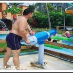Adults Fiberglass Water Gun Game, Customized Aqua Park Equipment For Holiday
