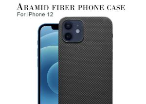 China Military Grade Protection Black Color iPhone 12 Aramid Carbon Fiber Case factory
