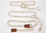 1.5CM Beige Color Stretch Webbing Belt , Ladies Webbing Belt 65 - 80cm Length