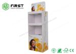 Customized Printing Advertising Cardboard Display Stand , Foldable POP Cardboard