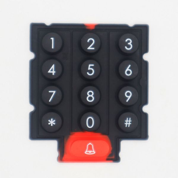 China Customized Logo Silicone Rubber Keypads With LED Possibility factory